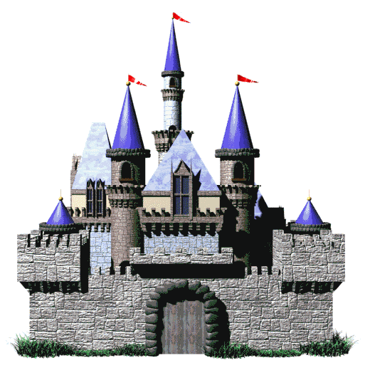 computer-generated castle