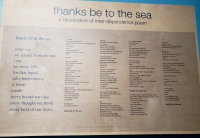 Thanks Be to the Sea: A Declaration of Inter-Dependence Poem by Duncan Berry.