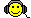 smiley emoticon listening to music