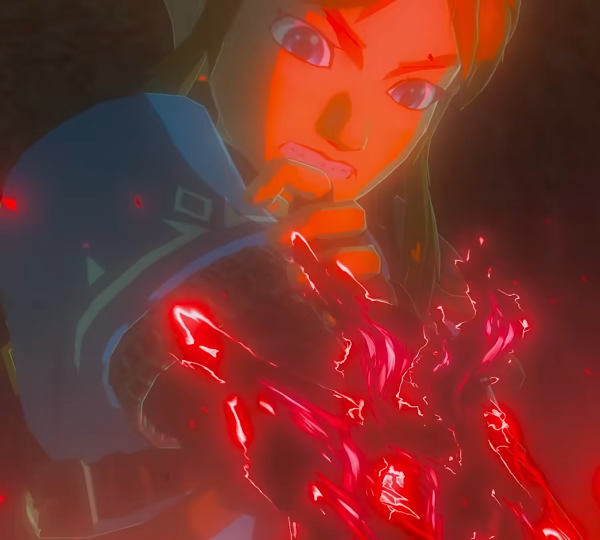 Malice crawling up Link's arm