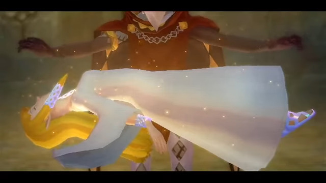 Zelda being sacrificed in Skyward Sword