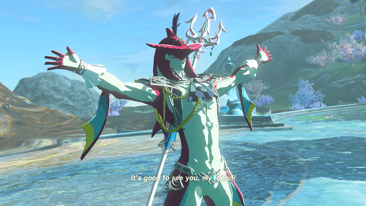 Sidon with his arms wide with joy. He says, 'It's good to see you, my friend!'